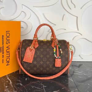 Monogram Ostrich Speedy Bandoulière 